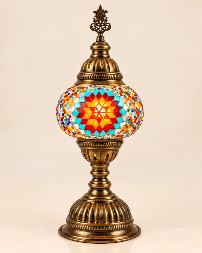 Lámpara de Mesa de Mosaico