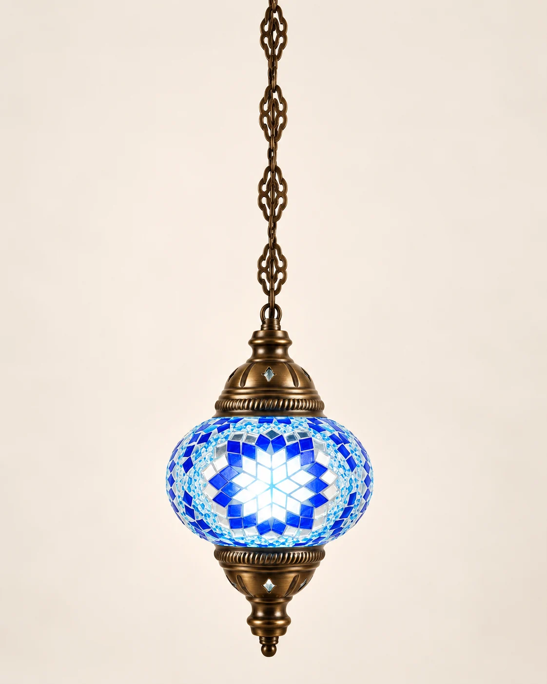 Lámpara de Mosaico Azul