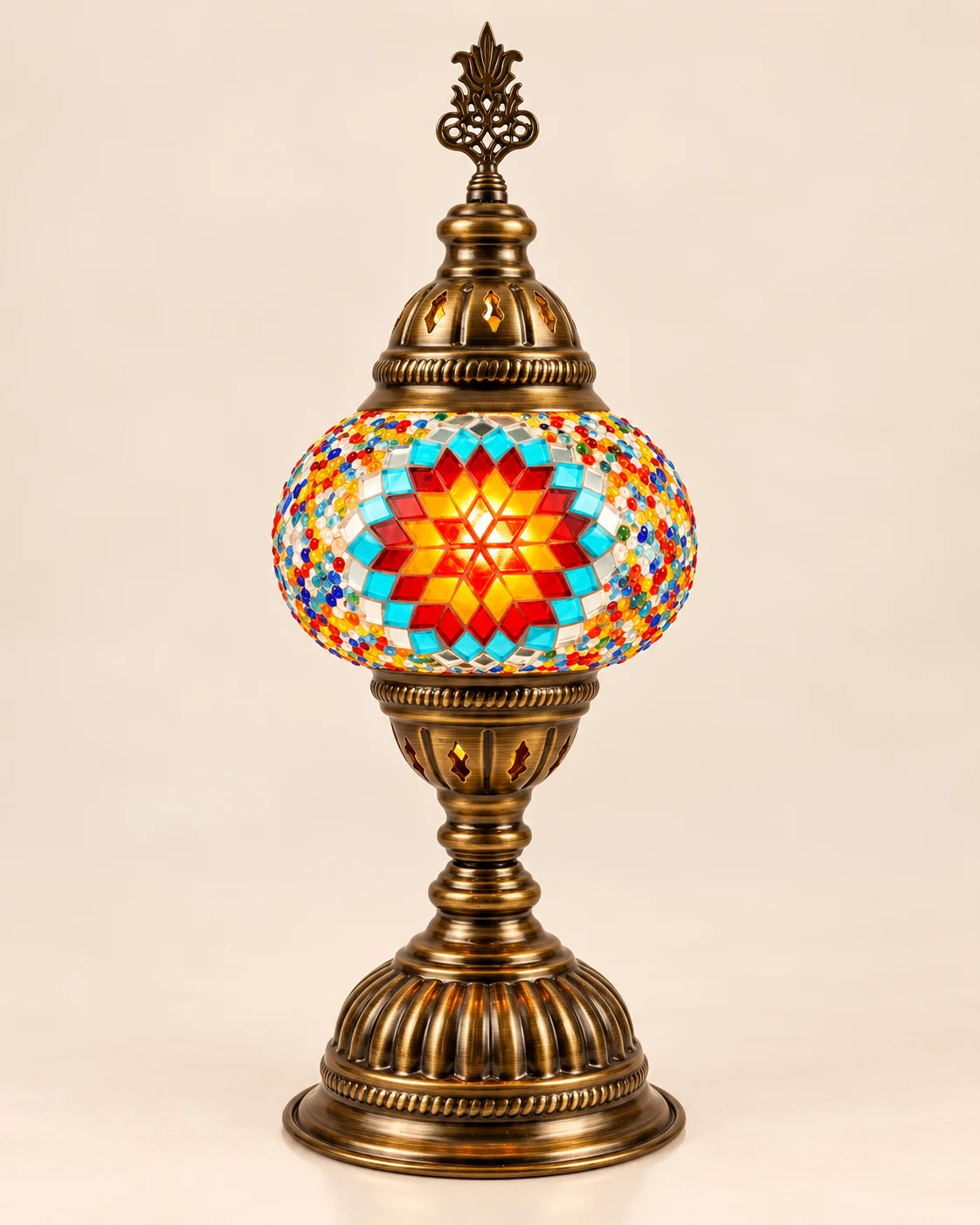 Lámpara de Mesa de Mosaico