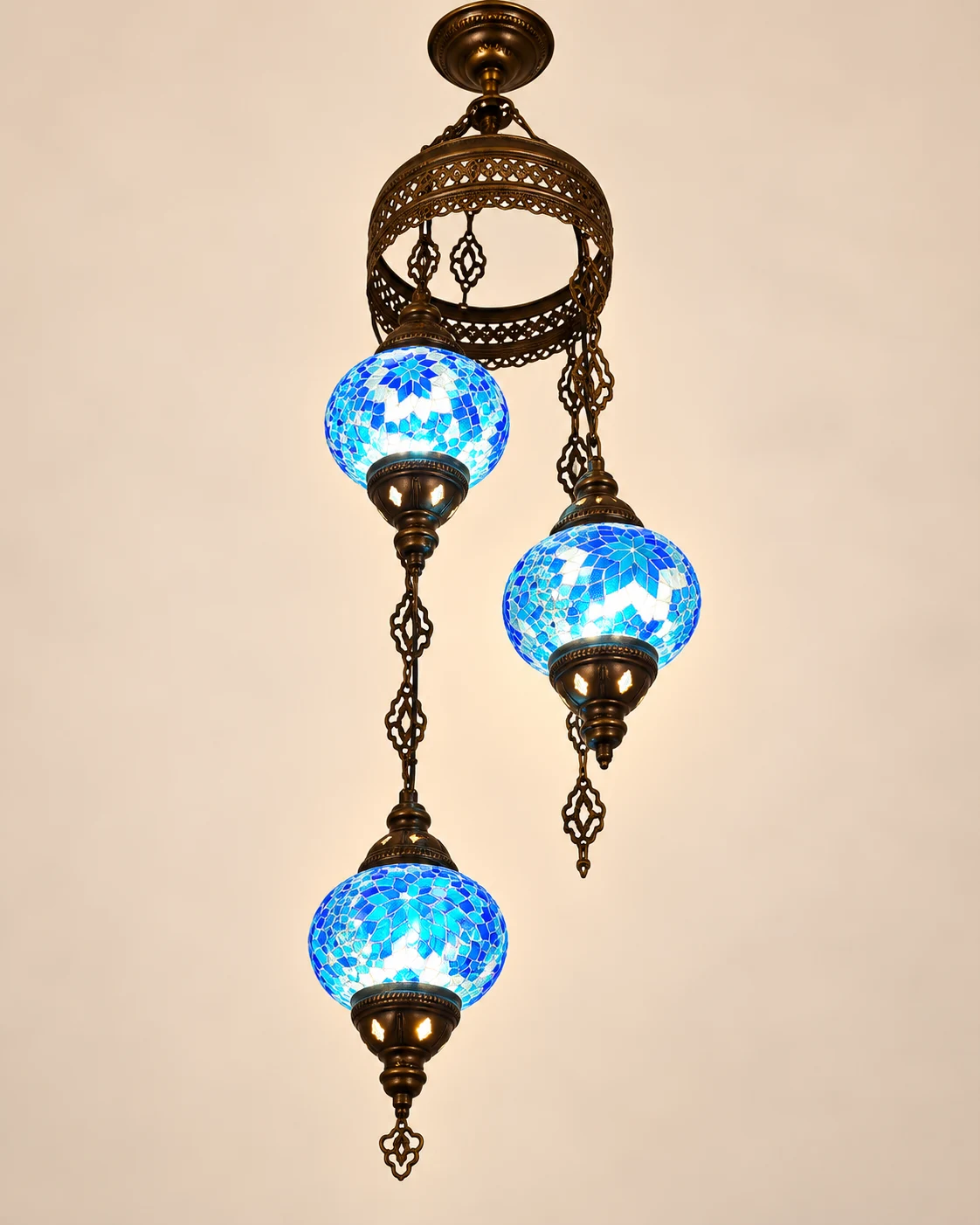 Lámpara Colgante de Mosaico de 4 Luces